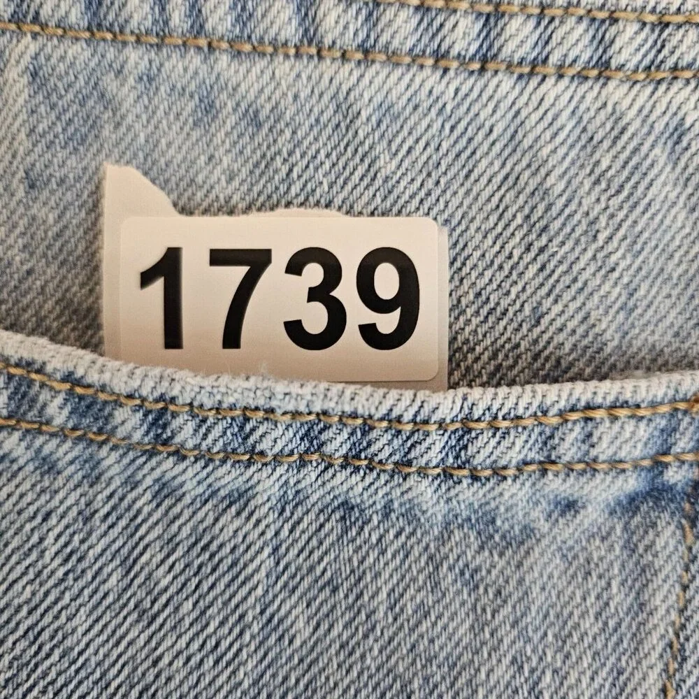 NWT No Boundaries Jeans Juniors 13 Super High Rise Slim Straight Raw Hem Denim - Picture 11 of 11